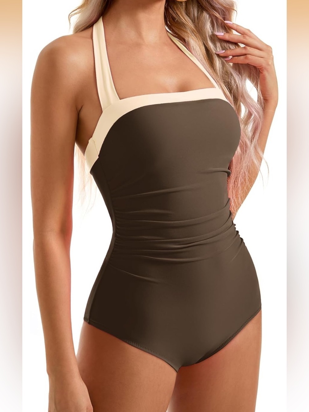 Sexy Tummy Control One
Piece Halter Slimming Retro
Monokini S 1032/bb5-2